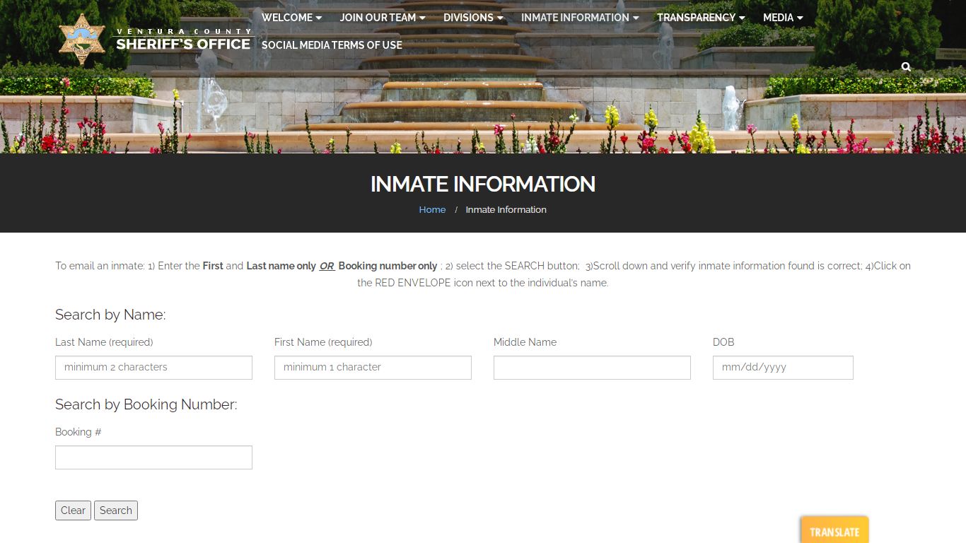 Inmate Information - Ventura County Sheriff's Office